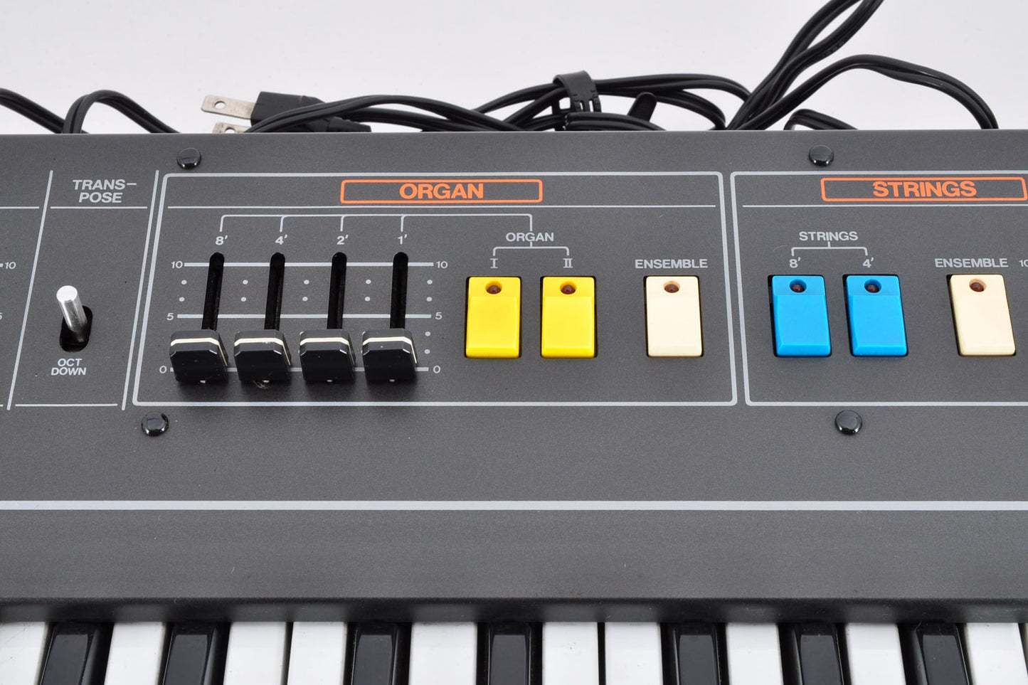 Roland RS-09 Organ Strings Good Condition Analog Keyboard Synthesizer w/Hardcase Used From Japan #998843