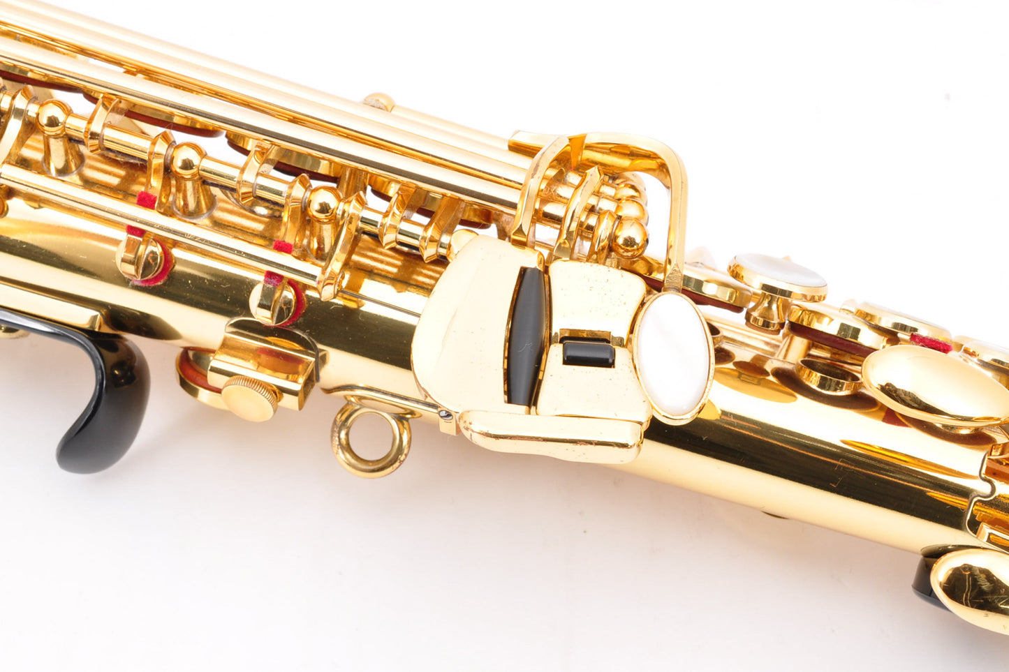 Yamaha YSS-875 Soprano Saxophone M1&M1R Neck w/Hardcase Selmer Mouthpiece Ligature Used From Japan #1592