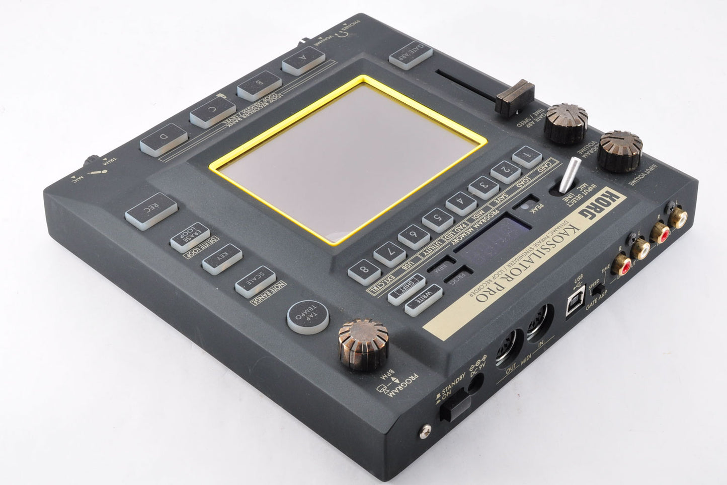 Korg KO-1 PRO KAOSSILATOR PRO Dynamic Phrase Synthesizer Loop Recorder w/Adapter&Box Used From Japan #030898