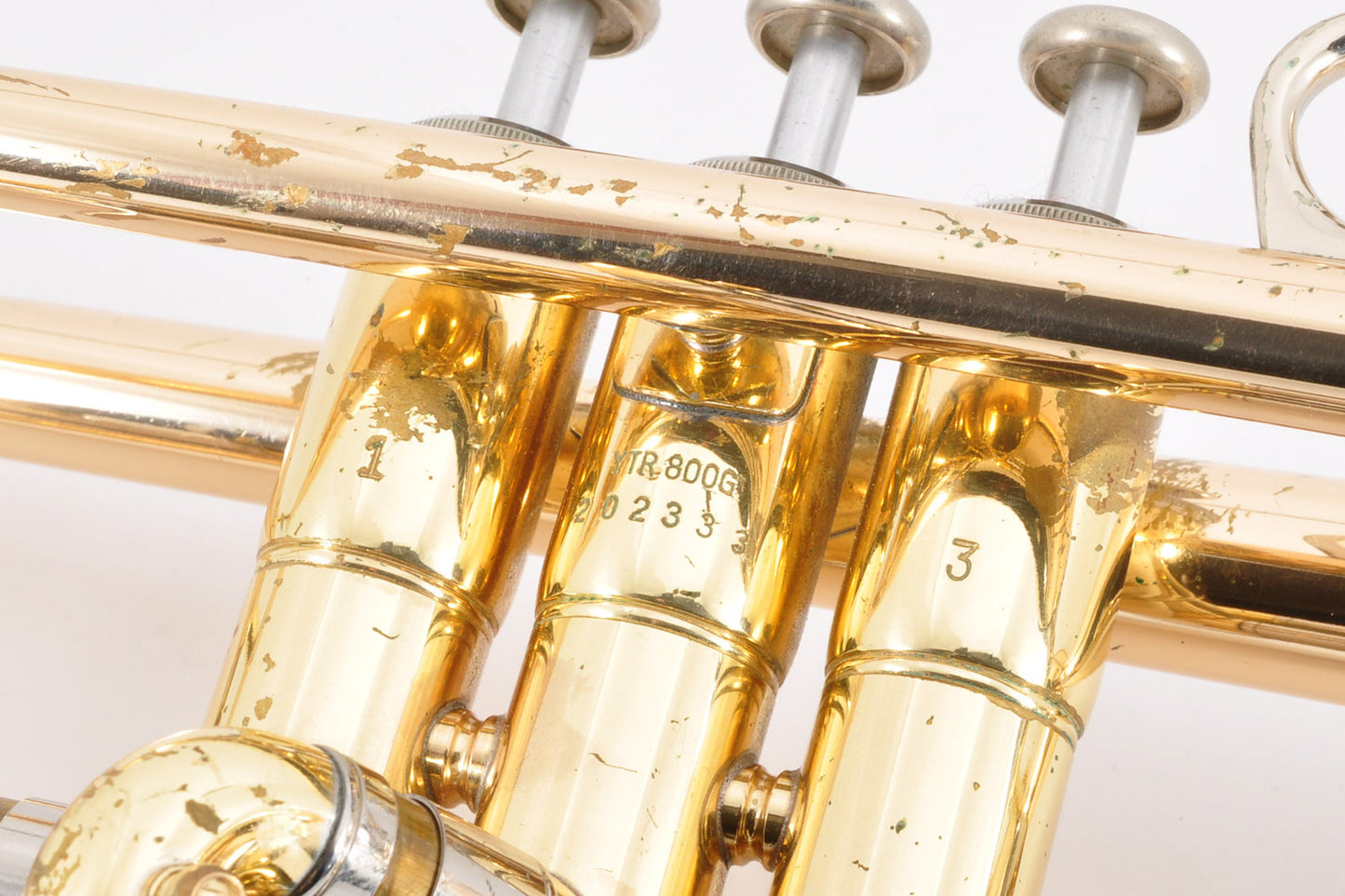 Yamaha YTR-800G Trumpet Bb Musical instrument w/Hardcase Gold Brass Used From Japan #202333