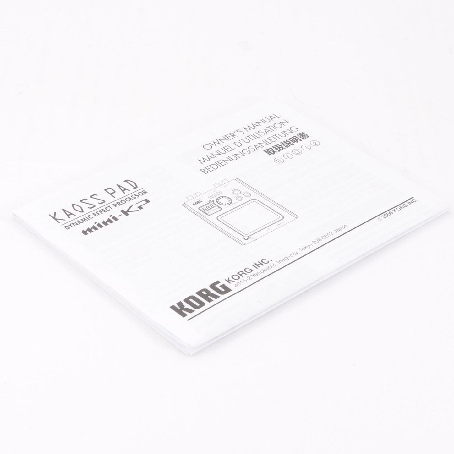 Korg Mini-KP Kaoss Pad Mini Dynamic Effect Synthesizer w/Box Used From Japan #34482