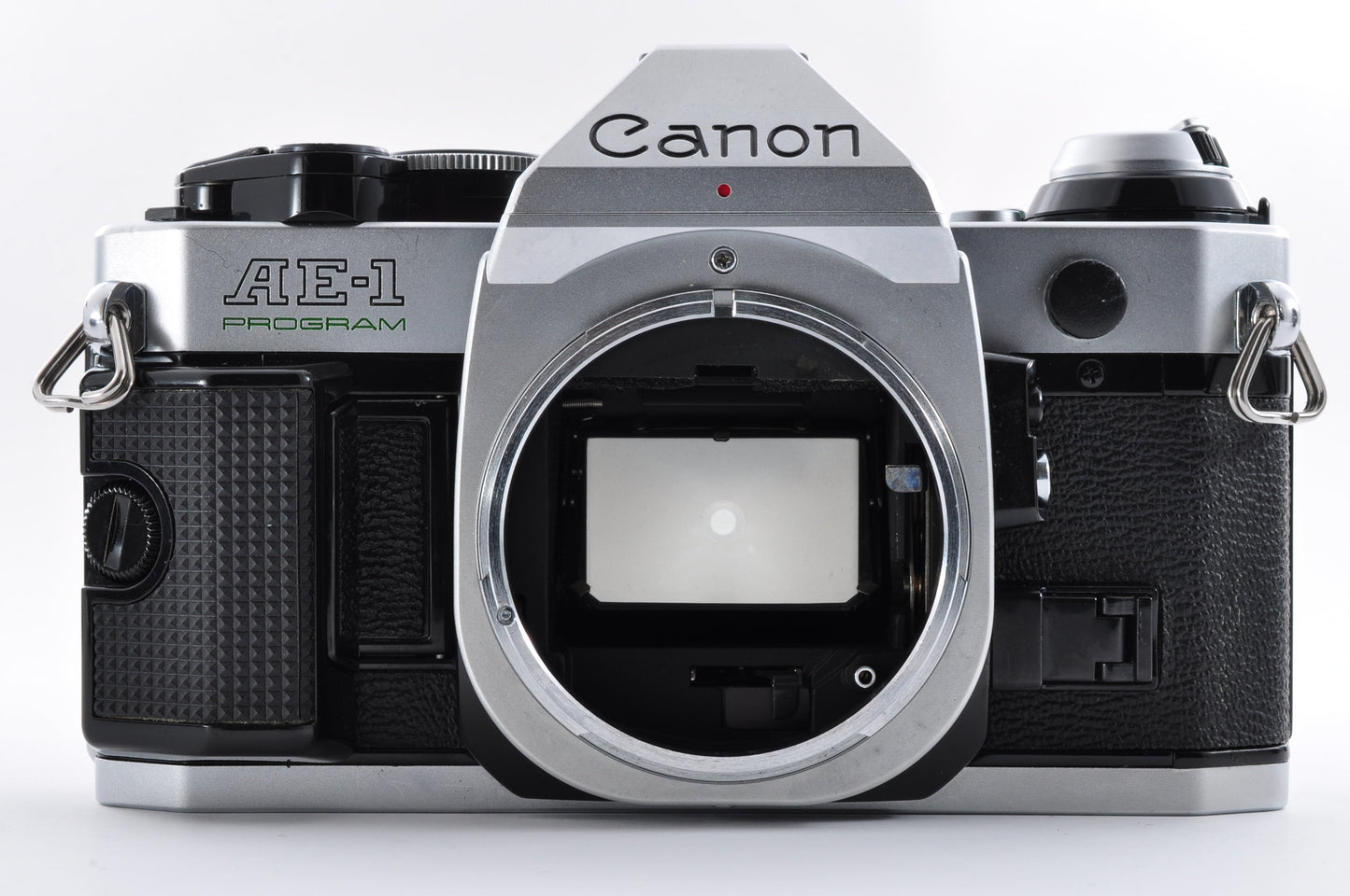 Canon AE-1 Program Silver Maintained SLR 35mm Film Camera NFD 50mm f1.4 From Japan #1226155
