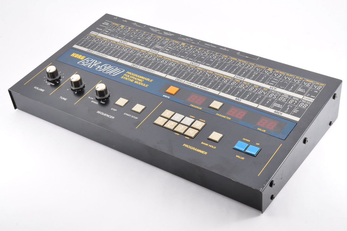 Korg EX-800 Vintage Polyphonic Analog Synthesizer w/Adapter Working Made In Japan Used From Japan #226