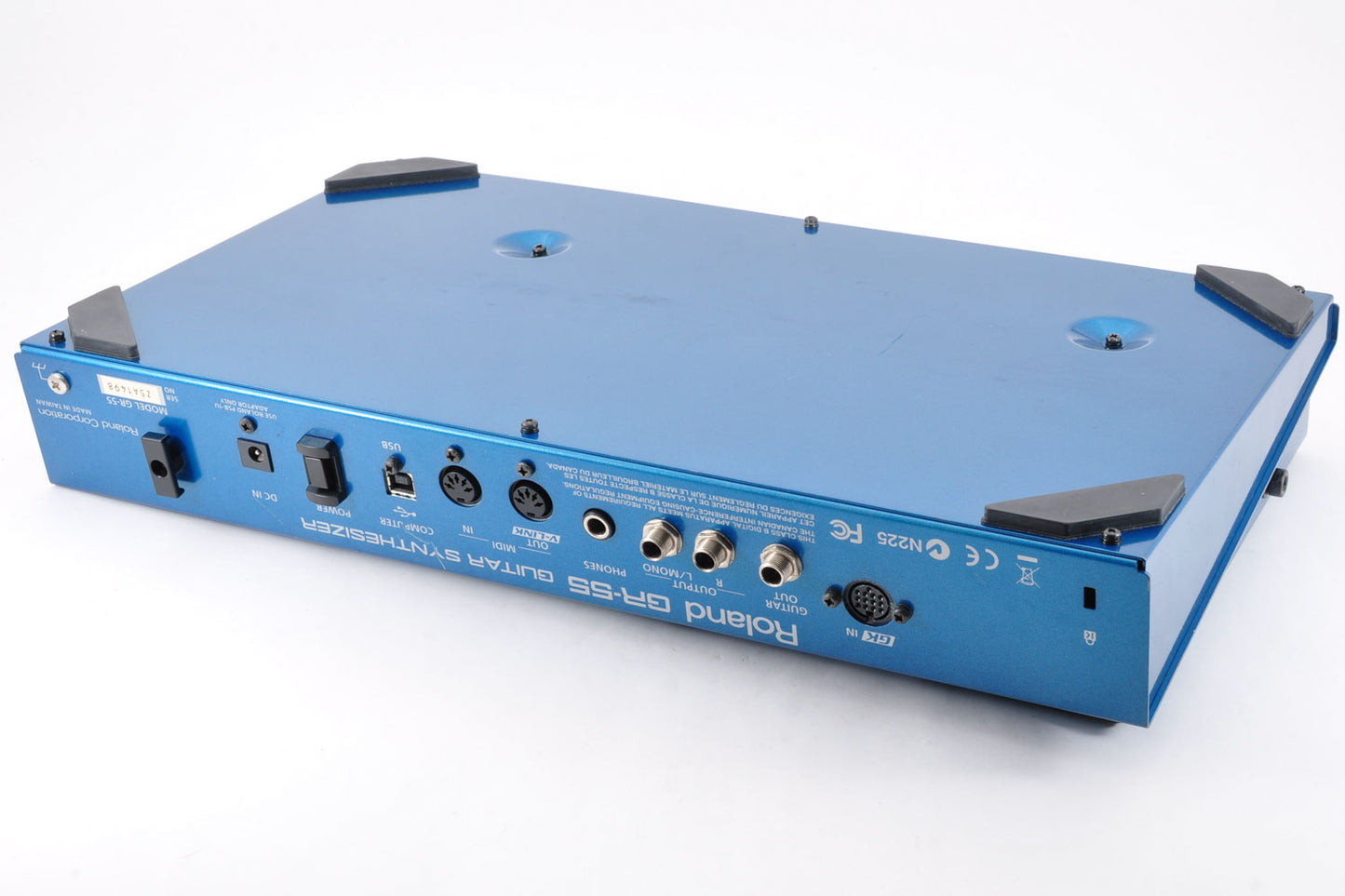 Roland GR-55 Guitar Synthesizer Multi Effects Pedal Blue w/Adapter Used From Japan #Z5A1498