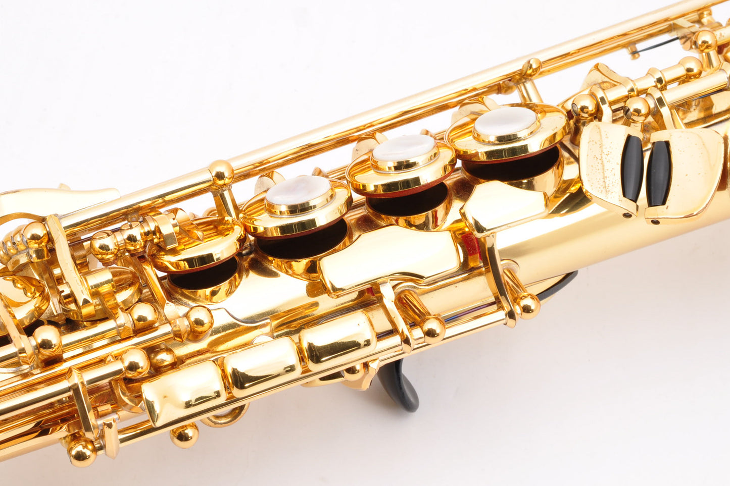 Yamaha YSS-875 Soprano Saxophone M1&M1R Neck w/Hardcase Selmer Mouthpiece Ligature Used From Japan #1592