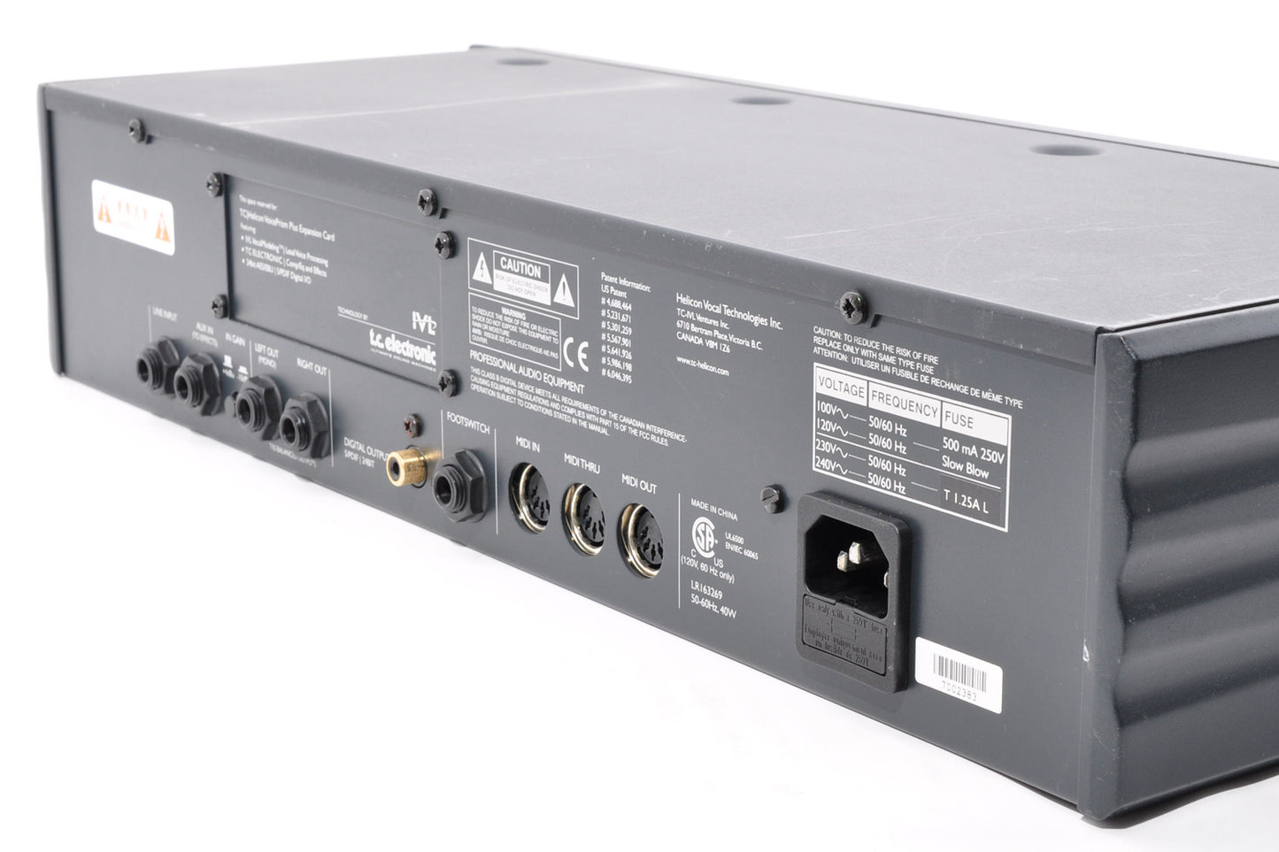 TC Helicon Voice Prism Vocal Pitch Processor 2U Rackmount Used From Japan #7002383