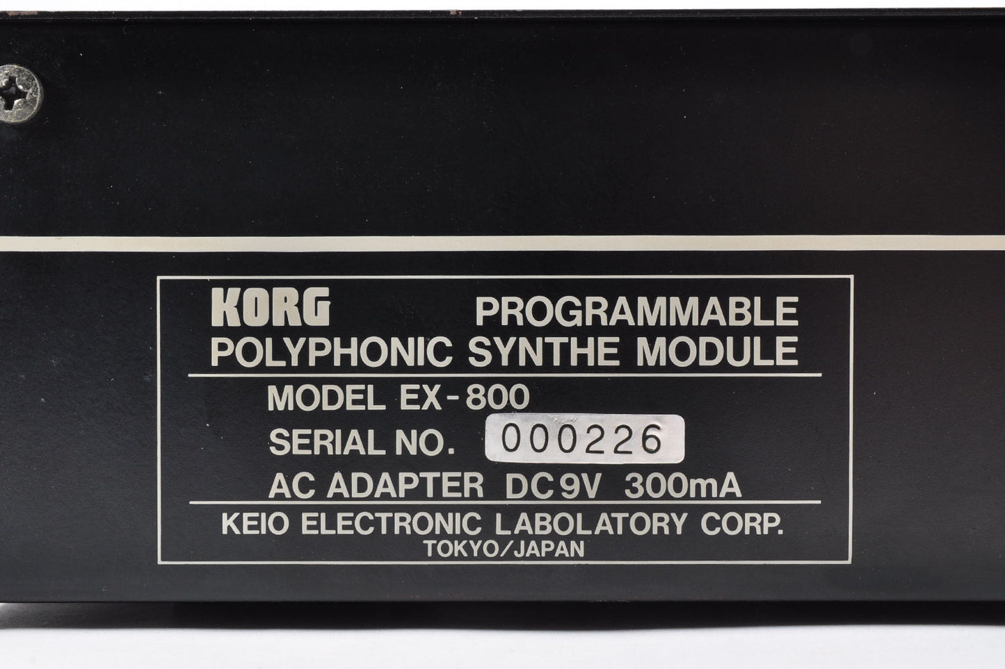 Korg EX-800 Vintage Polyphonic Analog Synthesizer w/Adapter Working Made In Japan Used From Japan #226