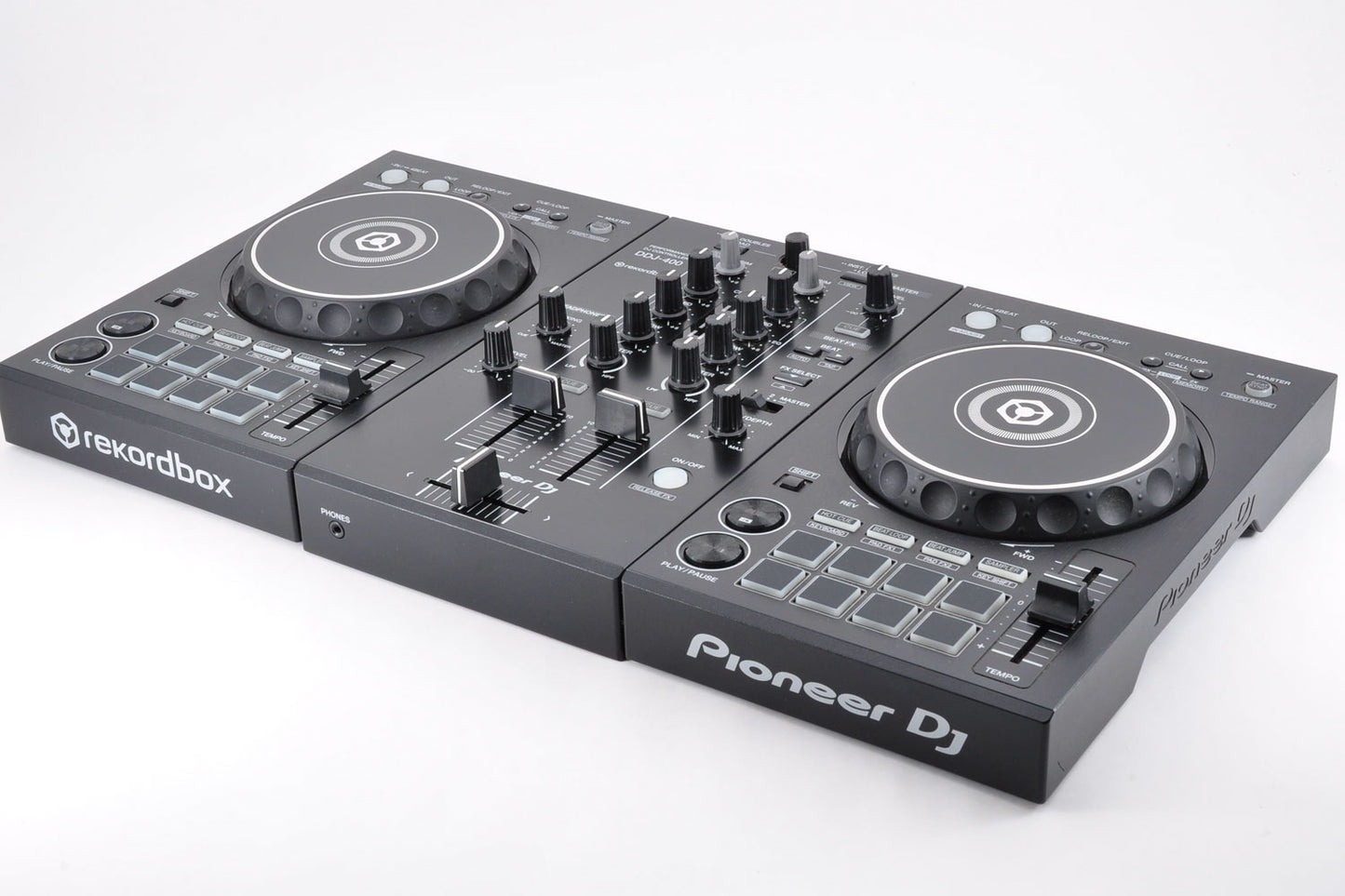 Pioneer DDJ-400 DJ Controller Rekordbox 2ch Channel w/Original Box USB cable Used From Japan #REMP005775NN