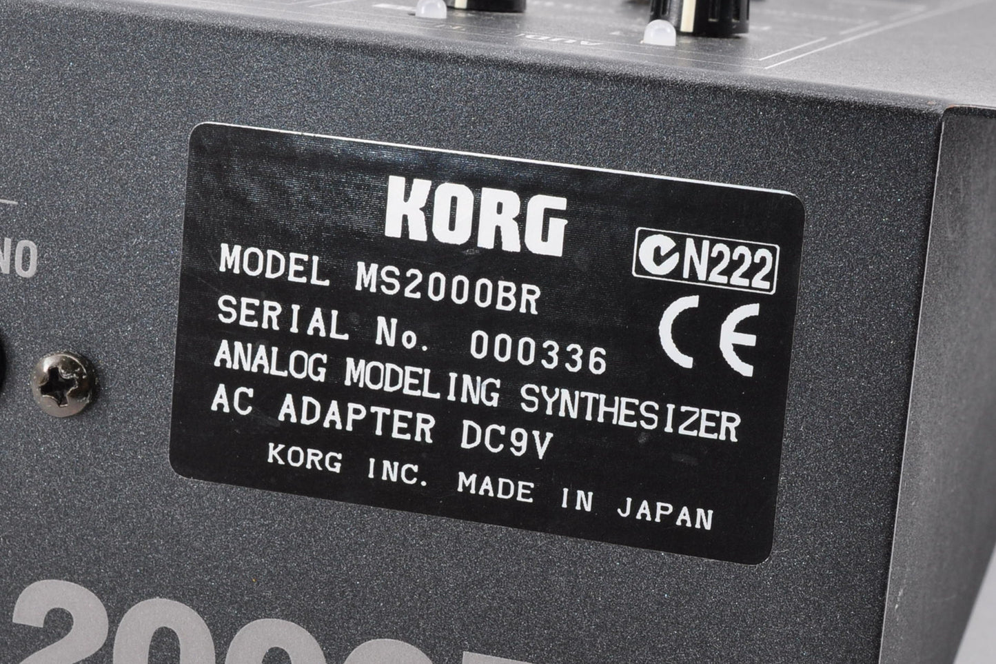 Korg MS2000BR Analog Modeling Synthesizer Vocoder Made In Japan Rack Mount Used From Japan #336