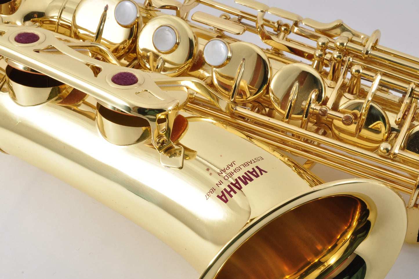 Yamaha YAS-32 Alto Saxophone Purple Logo Made In Japan Eb Key Used From Japan #038543