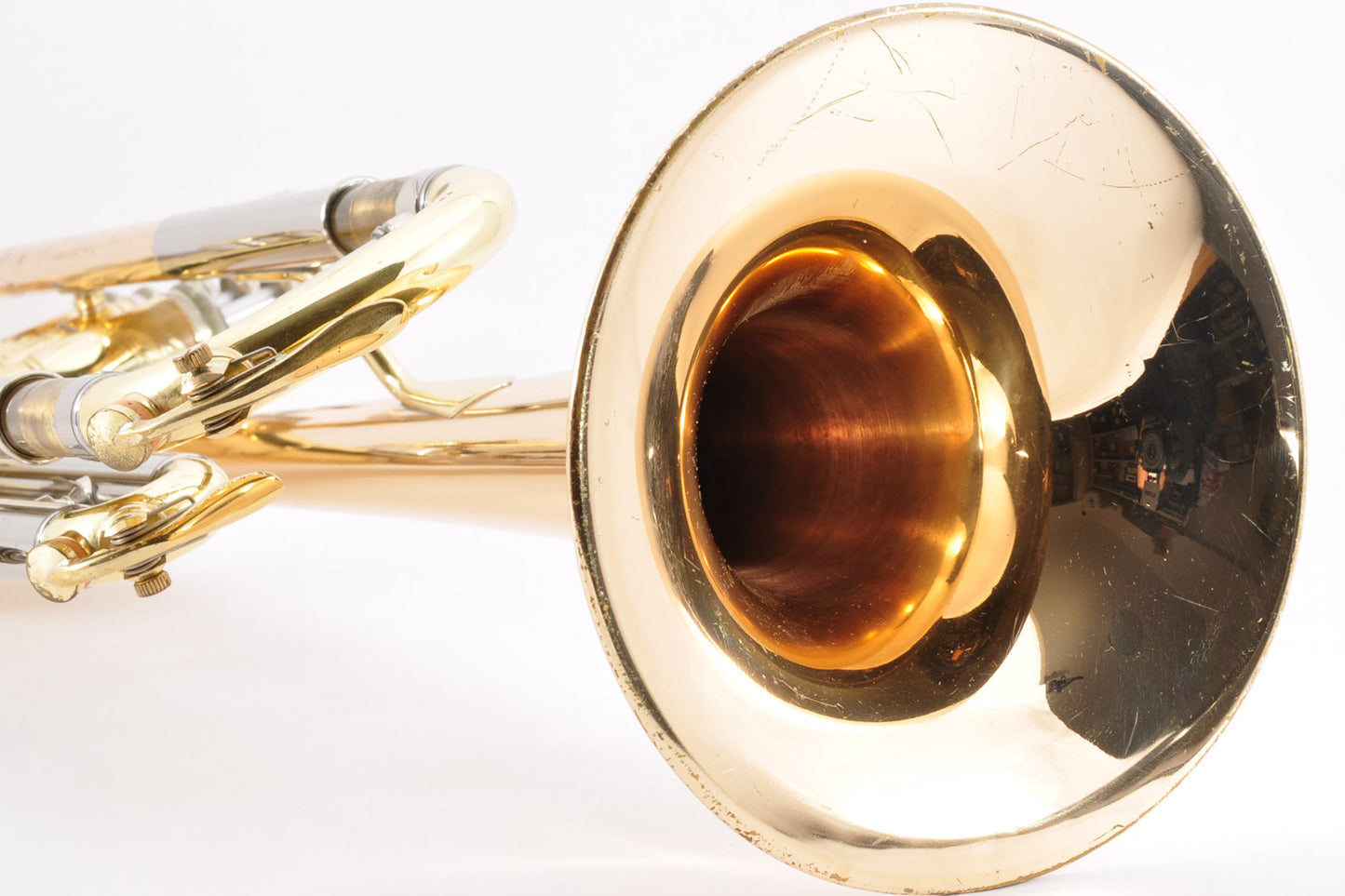 Yamaha YTR-800G Trumpet Bb Musical instrument w/Hardcase Gold Brass Used From Japan #202333