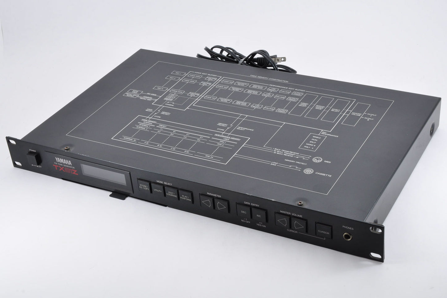 Yamaha TX81Z FM Tone Generator MIDI Synthesizer Made In Japan 1U Rack Mount Used From Japan #26991
