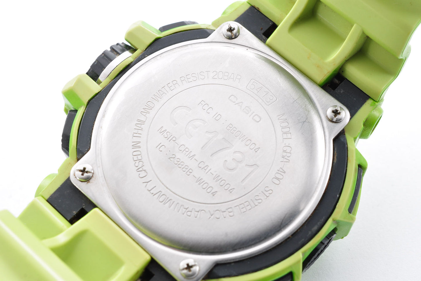 Casio G-Shock GBA-400-3BJF G’MIX Digital Analog Quartz Men Green 5413 Used From Japan