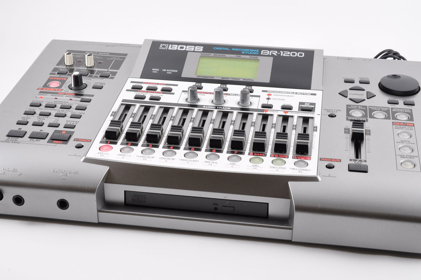 Boss BR-1200CD Digital Recording Studio Workstation w/Adapter & Bagcase Used From Japan #AU32175