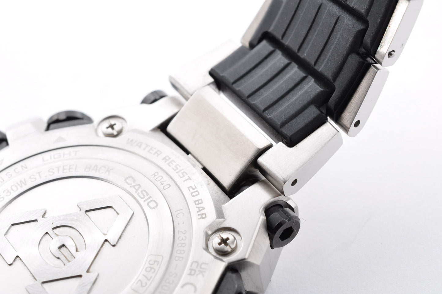 CASIO G-SHOCK MTG-B3000D-1AJF Silver Bluetooth Solar Men's Watch 5672 Used From Japan