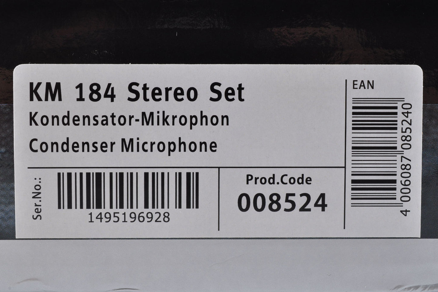 Neumann KM184 (Matte Black) Mic Microphone Matched Stereo Pair w/Box From Japan #1495196928