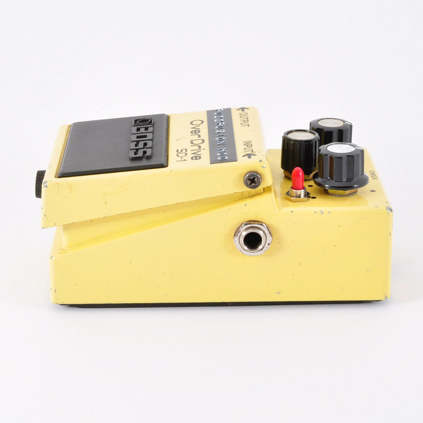 Boss SD-1 Modified FuzzFusion SuperOverdrive Clipping 1N34A&LED3mm Used From Japan #JJ79777