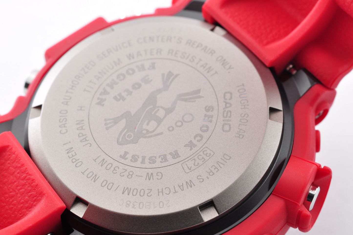 CASIO G-SHOCK GW-8230NT-4JR Frogman 30th Anniversary Red 3521 Watch Used From Japan