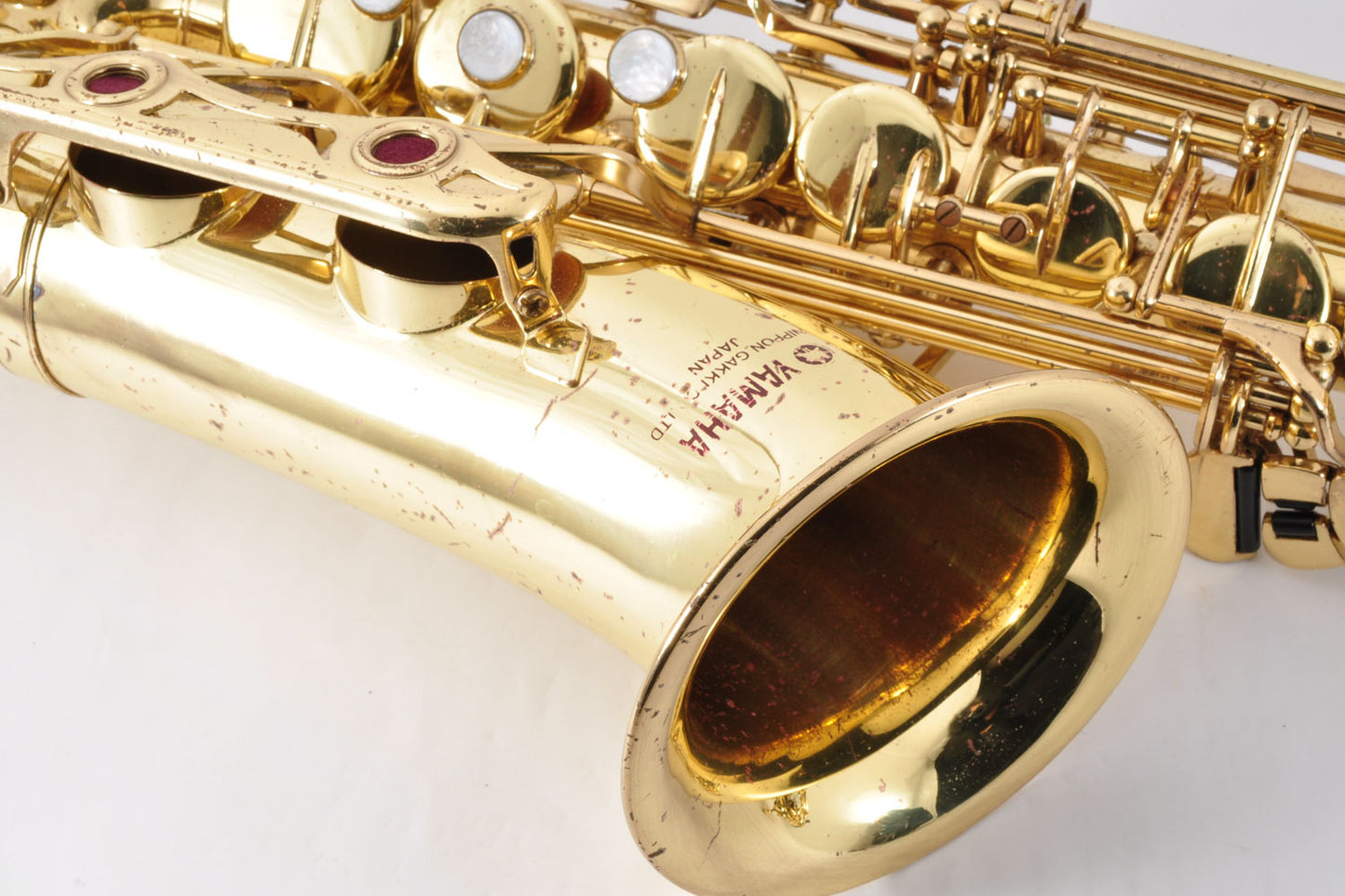 Yamaha YAS-32 Alto Saxophone Purple Logo Made In Japan Eb Key Used From Japan #015010