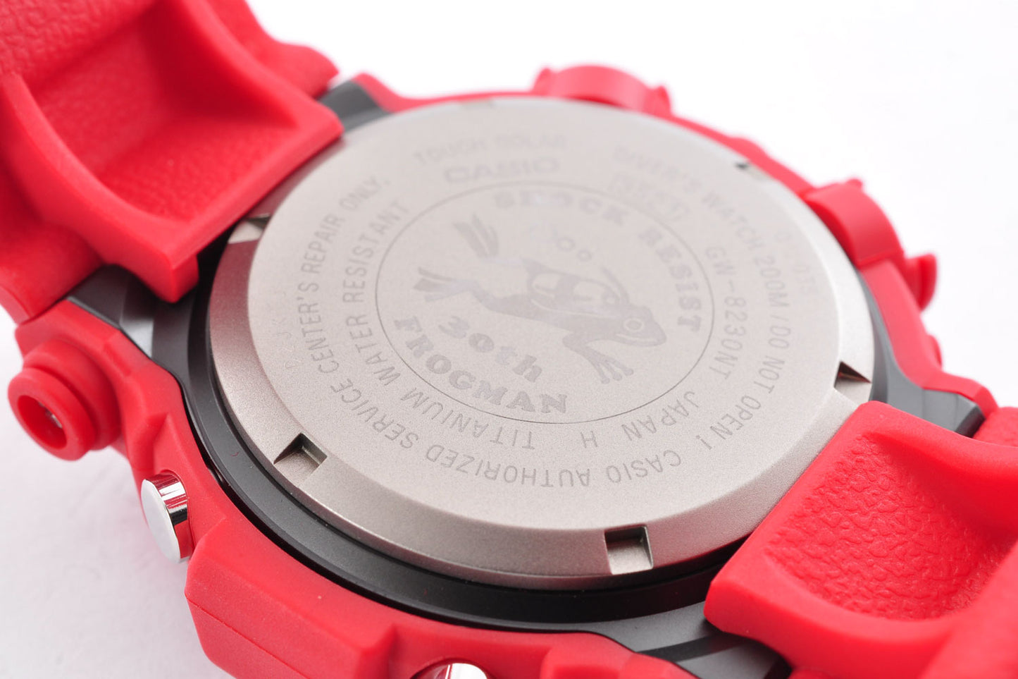 CASIO G-SHOCK GW-8230NT-4JR Frogman 30th Anniversary Red 3521 Watch Used From Japan