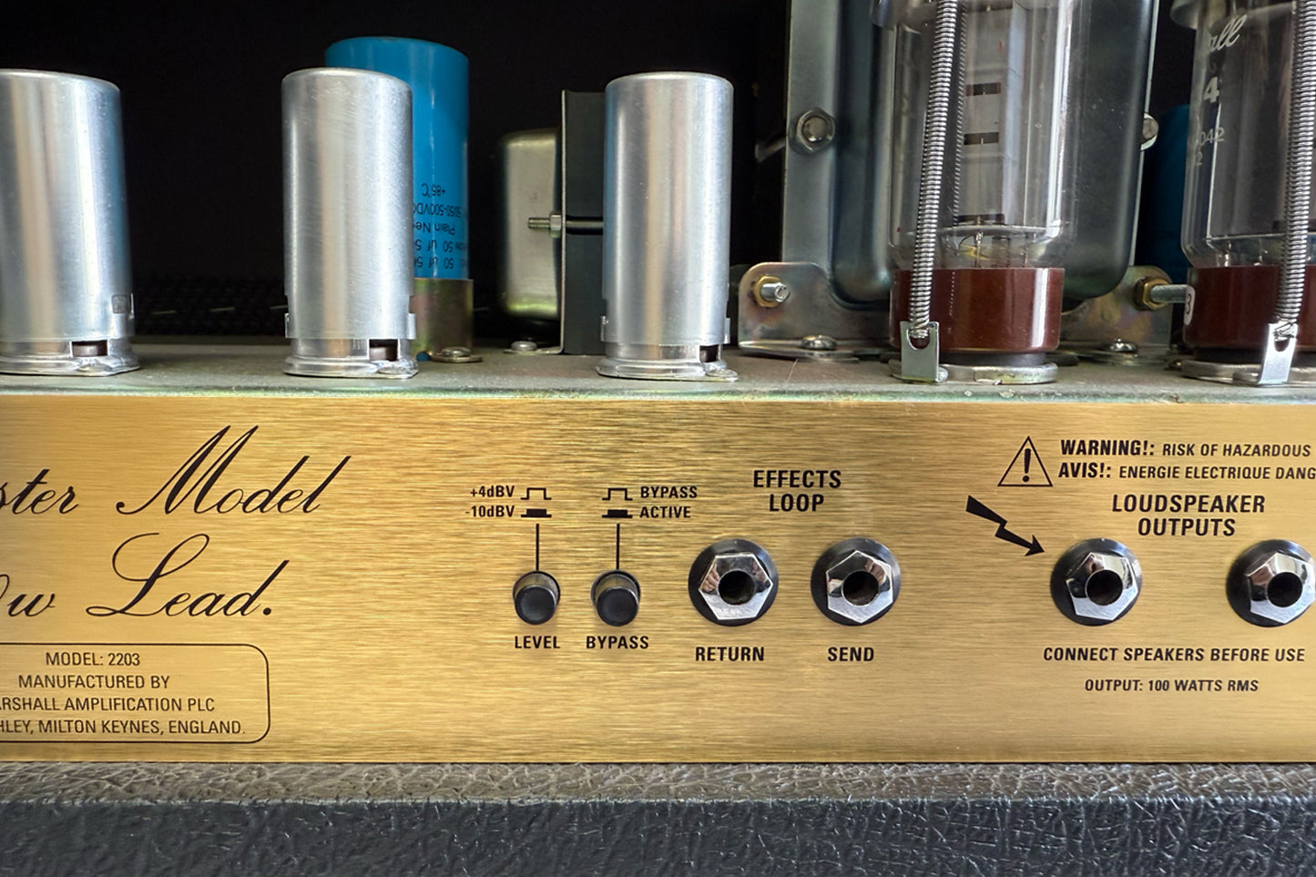 Marshall JCM800 2203 Lead Series Master Model 100W Tube Head Guitar Amp Used From Japan #M-2003-16-0222-B