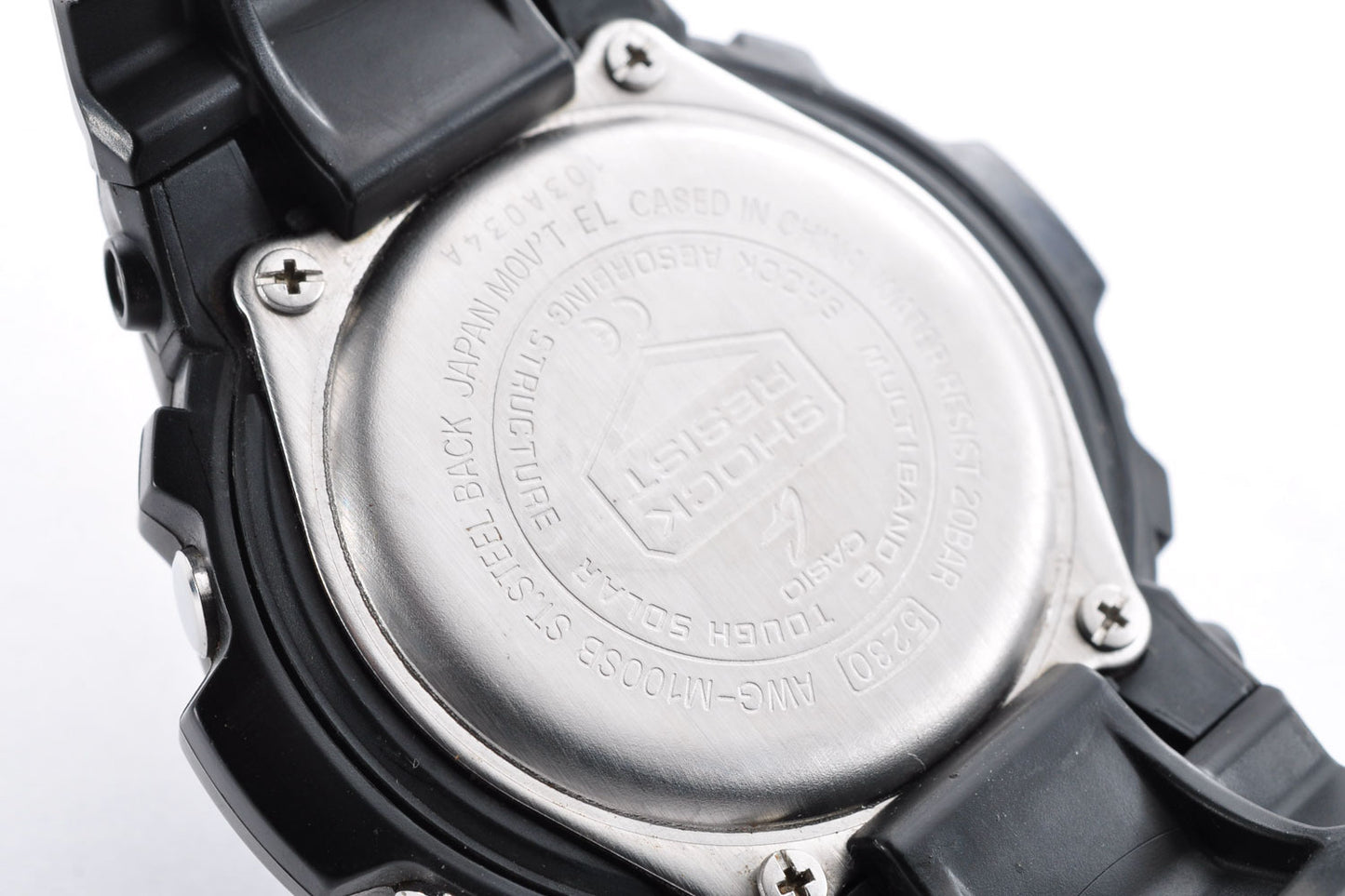 Casio G-Shock AWG-M100SB-2A Men's Watch 5230 Multiband6 Tough Solar Used From Japan