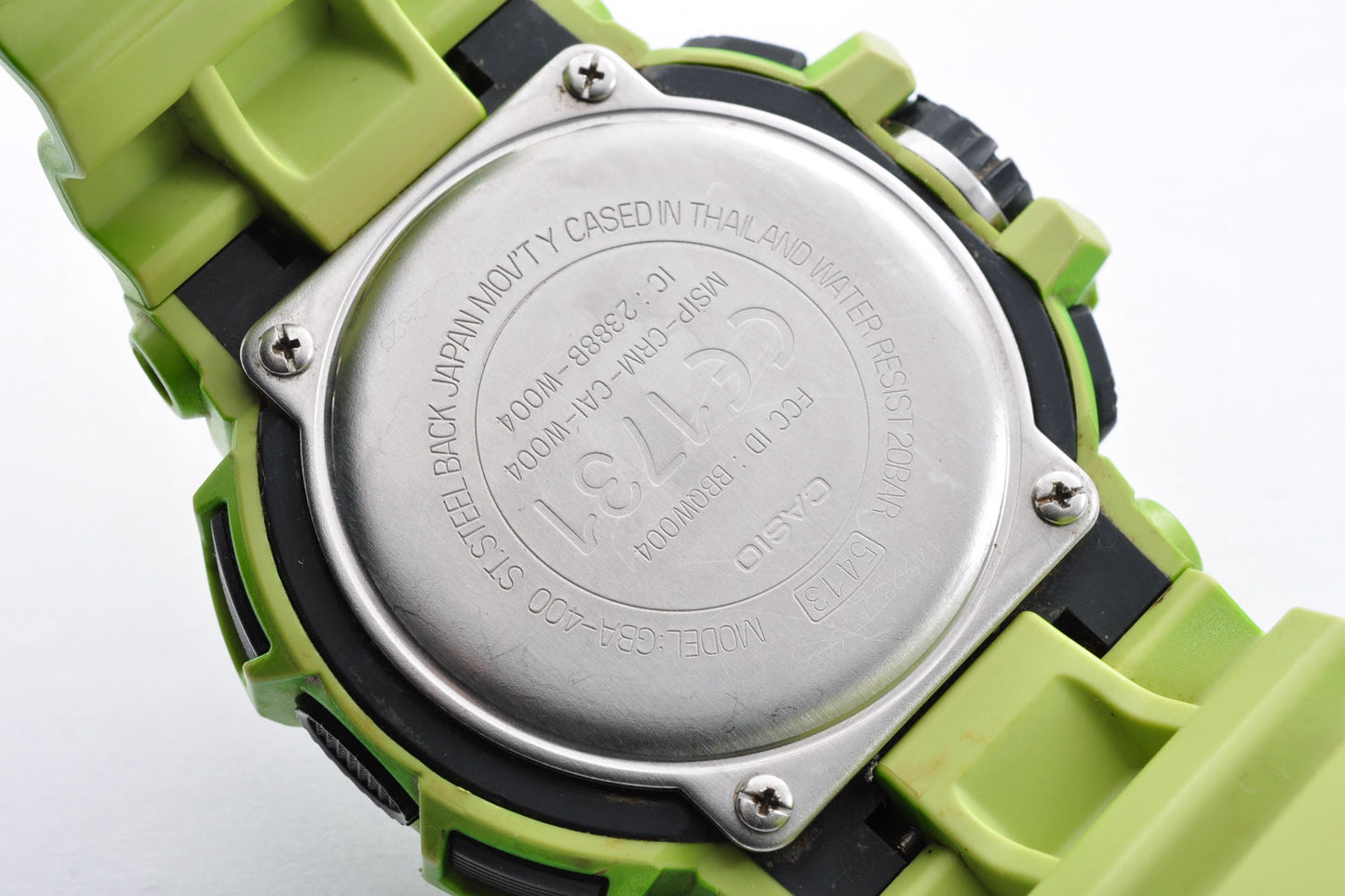 Casio G-Shock GBA-400-3BJF G’MIX Digital Analog Quartz Men Green 5413 Used From Japan