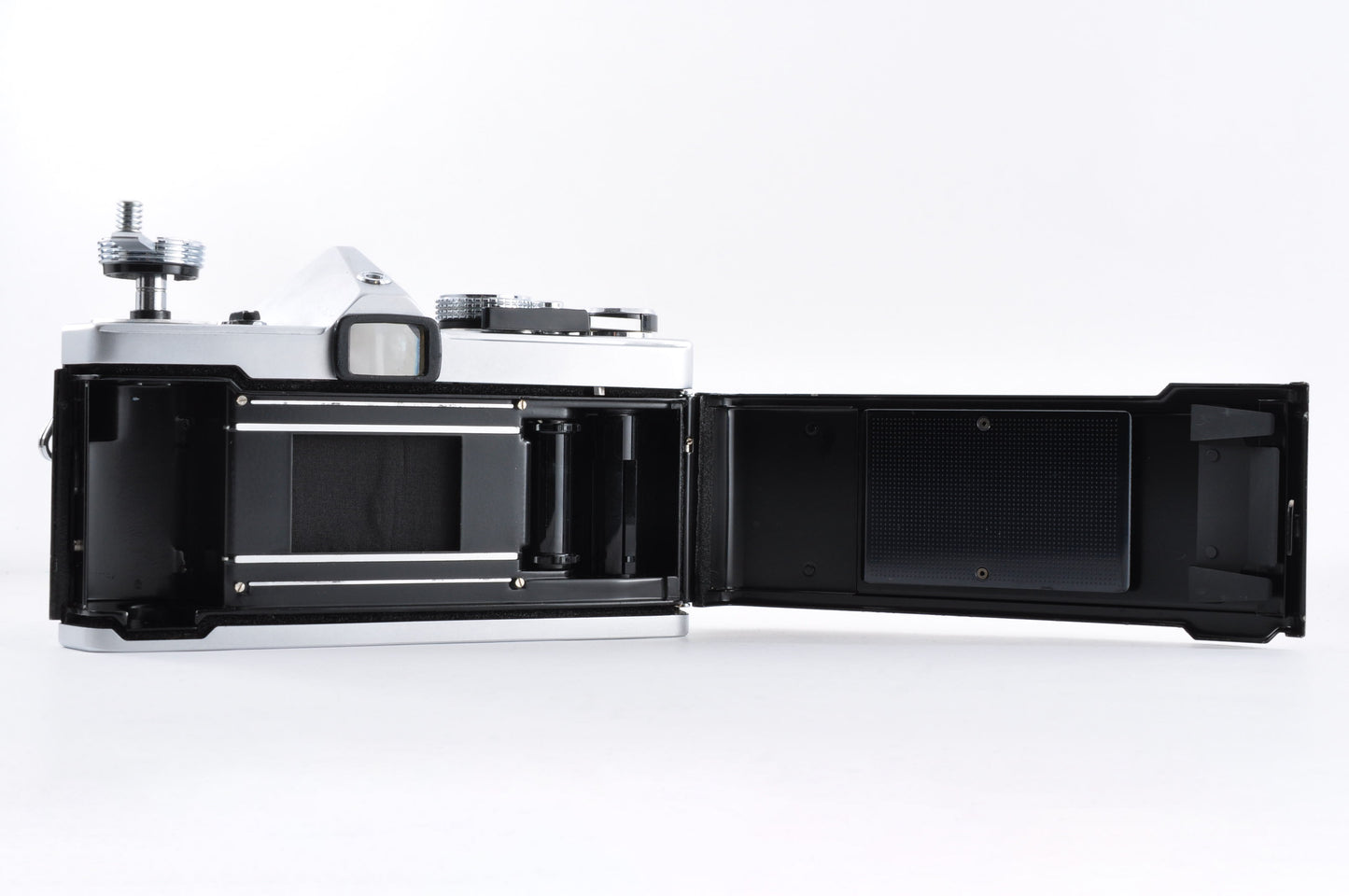 OLYMPUS OM-1 Silver Late model Maintained Meter Works SLR Film Camera From Japan #1080593