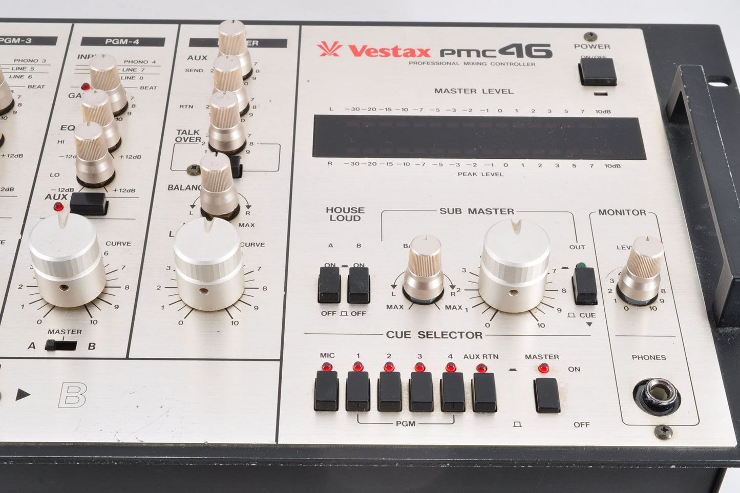 Vestax PMC46 House Version Rotary MIxer Made In Japan Tested Working Used From Japan #330049