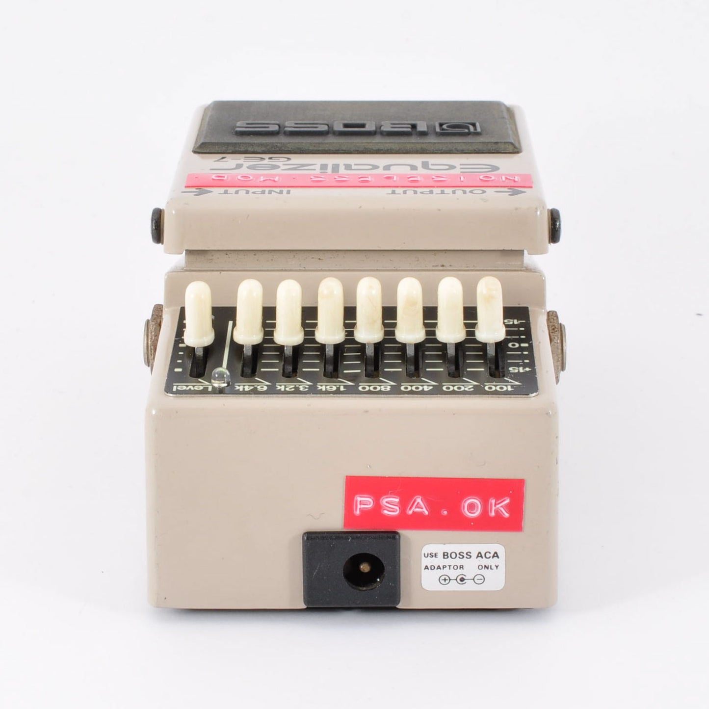 Boss GE-7 Modified Noiseless Equalizer PSA.OK Made In Taiwan 1995 Guitar Effects Pedal Used From Japan #CH09483