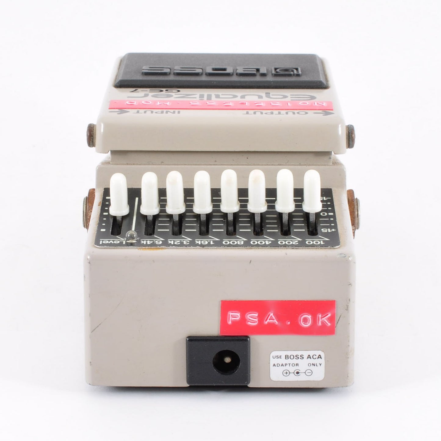 Boss GE-7 Modified Noiseless Equalizer PSA.OK Made In Taiwan 1993 Effects Pedal Used From Japan #AE85662