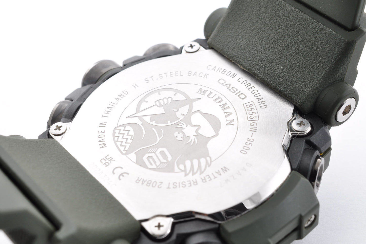 Casio G-Shock GW-9500-3JF Mudman Master of G Atomic Solar Carbon Core 3553 Used From Japan