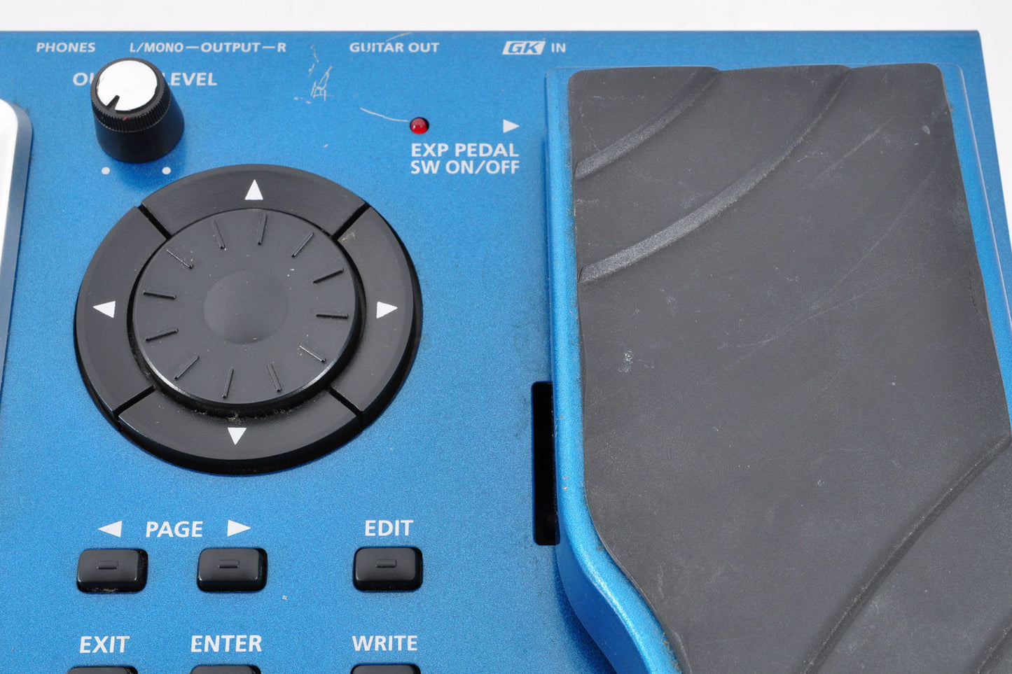 Roland GR-55 Guitar Synthesizer Multi Effects Pedal Blue w/Adapter Used From Japan #Z5A1498