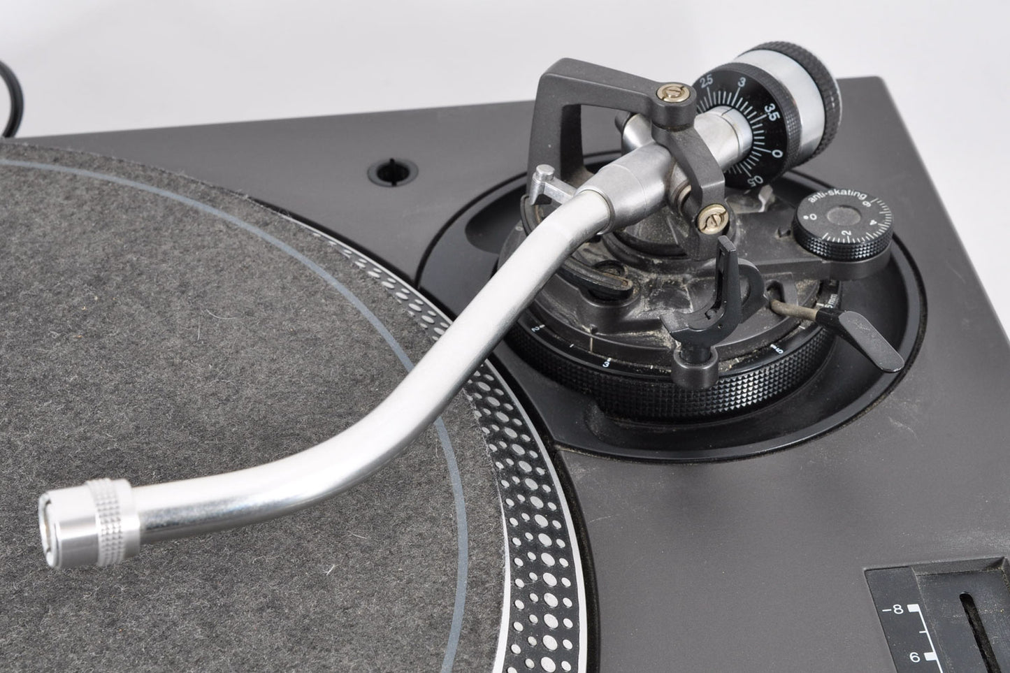 Technics SL-1200 MK5 Black Direct Drive DJ Turntable w/Cover Working Used From Japan #GE3CA001610