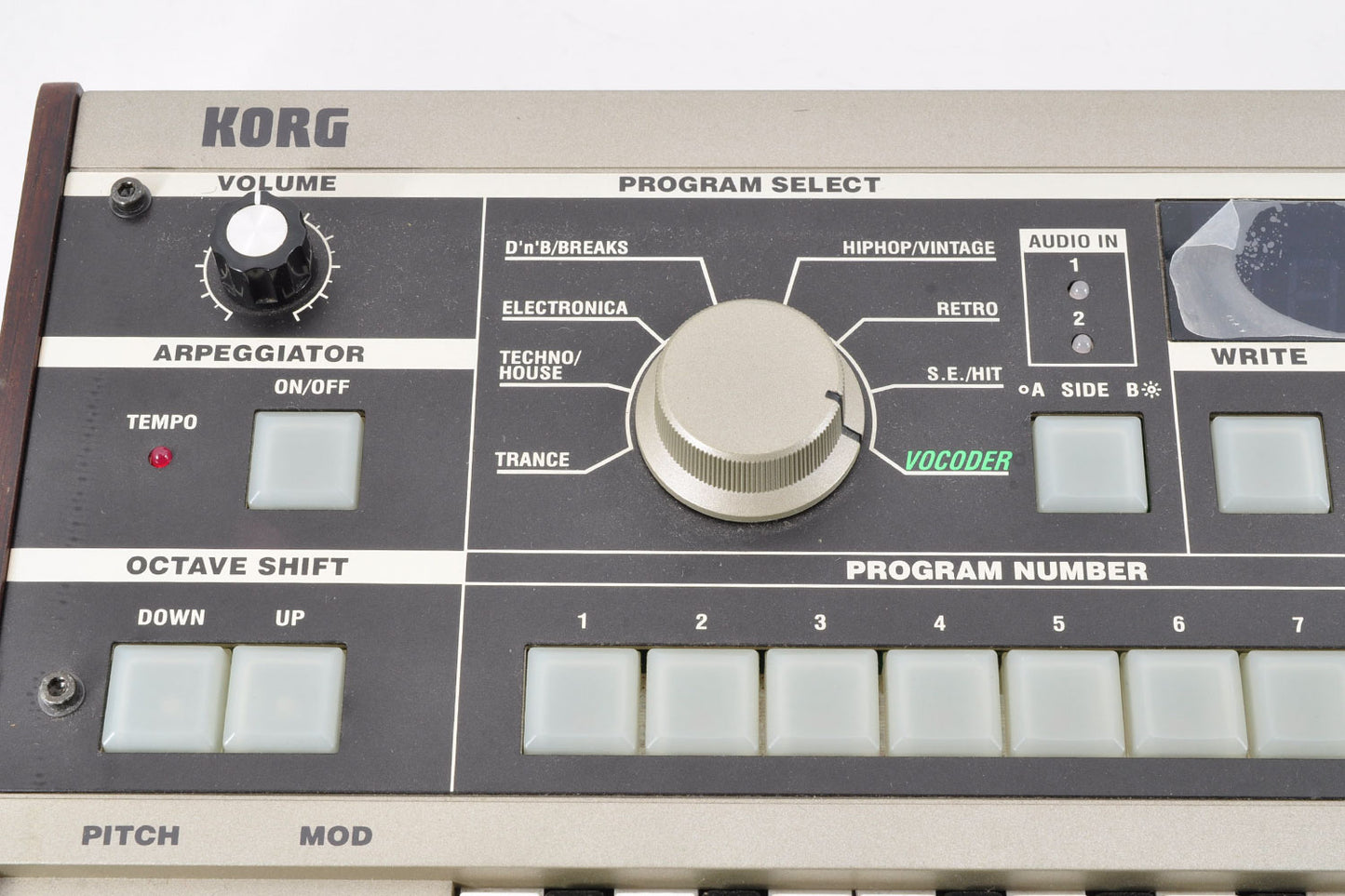Korg microKORG Synthesizer/Vocoder Keyboard 37Keys w/Softcase Microphone Used From Japan #019887
