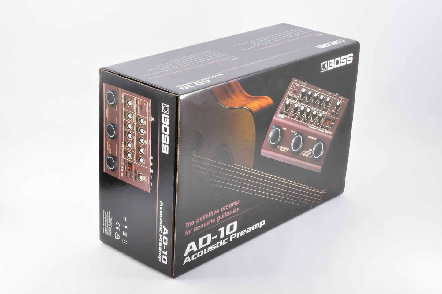 Boss AD-10 Acoustic Guitar Preamp & Processor Pre Amplifier w/Adapter Used From Japan #Z8I3300