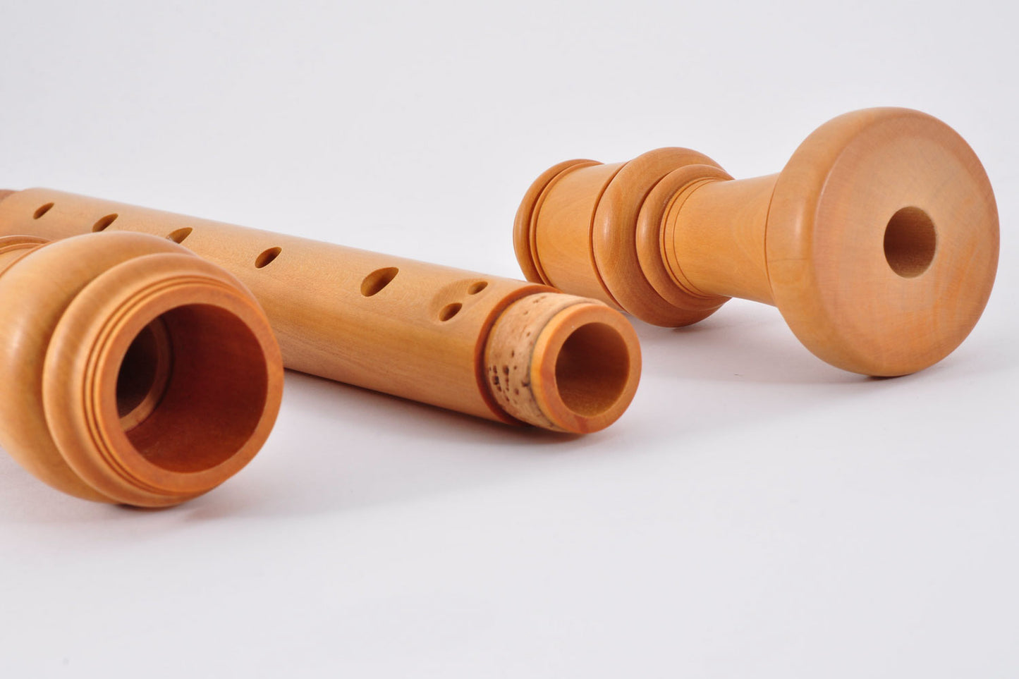 Yamaha YRA-61 Alto Recorder Wood Fine Castellawood Baroque Style w/Original Box Cleaning Rod Used From Japan #1534