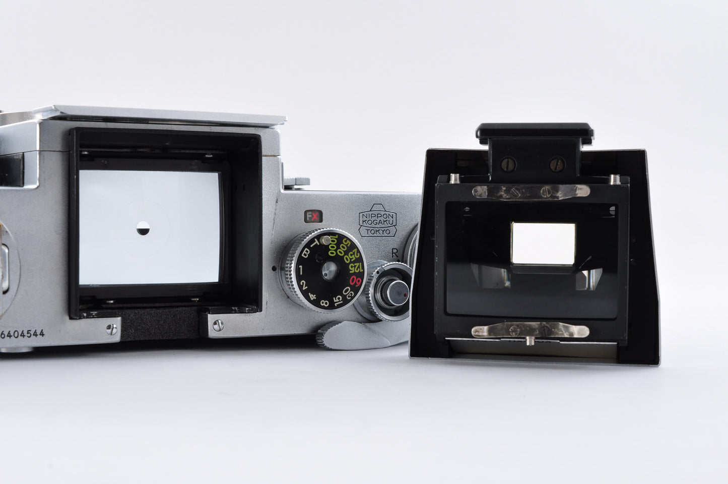 Nikon F Eye Level Silver S/N6404544 Early model Mt Fuji Mark 35mm SLR Film Camera From Japan