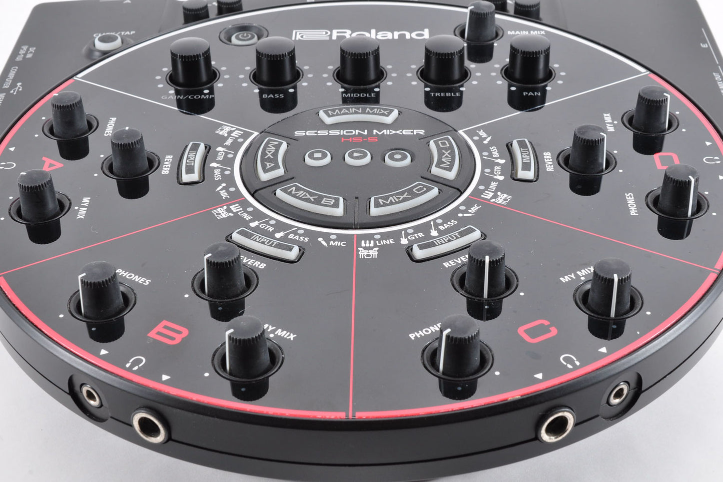 Roland HS-5 Session Mixer w/Original Box Adapter Used From Japan #Z6E0100