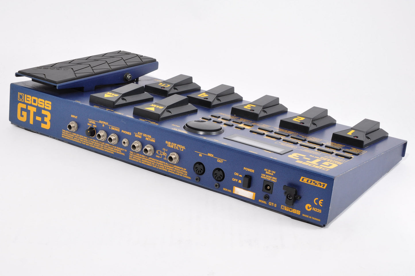 Boss GT-3 Guitar Multi Effects Pedal Processor w/ACadapter Made In Taiwan Used From Japan #626