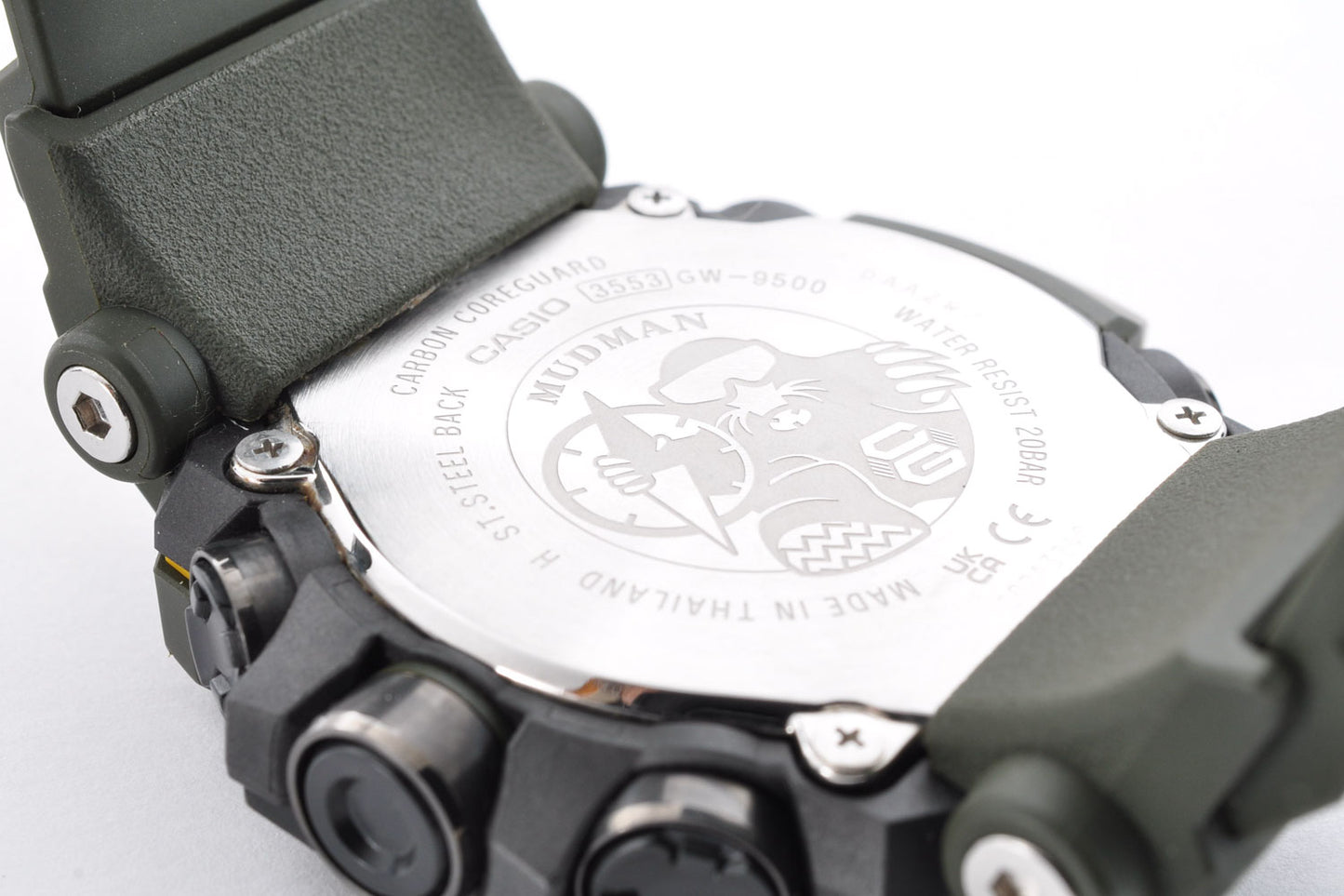 Casio G-Shock GW-9500-3JF Mudman Master of G Atomic Solar Carbon Core 3553 Used From Japan
