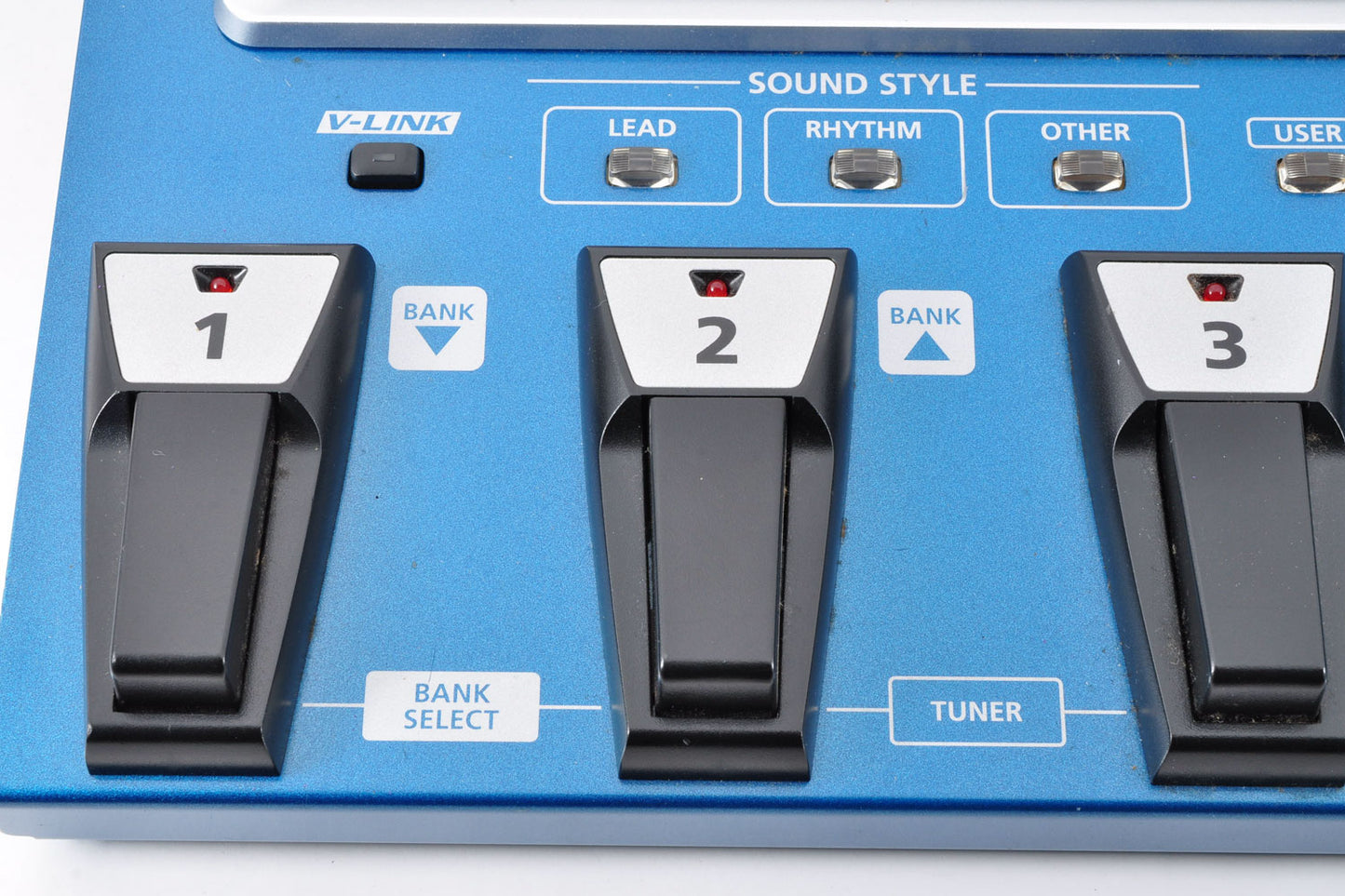 Roland GR-55 Guitar Synthesizer Multi Effects Pedal Blue w/Adapter Used From Japan #Z5A1498