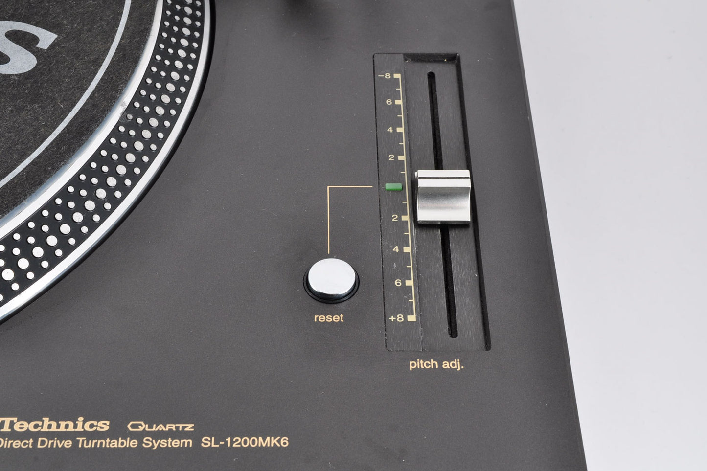 Technics SL-1200MK6 Direct Drive DJ Turntable Record Player w/DustCover & Record Needle Cartridge Used From Japan #GE9KC001221