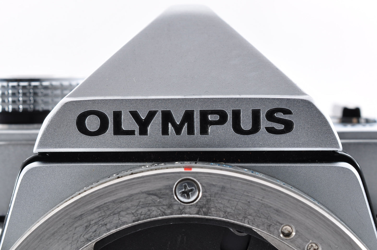 OLYMPUS OM-1 Silver Late model Maintained Meter Works SLR Film Camera From Japan #1080593