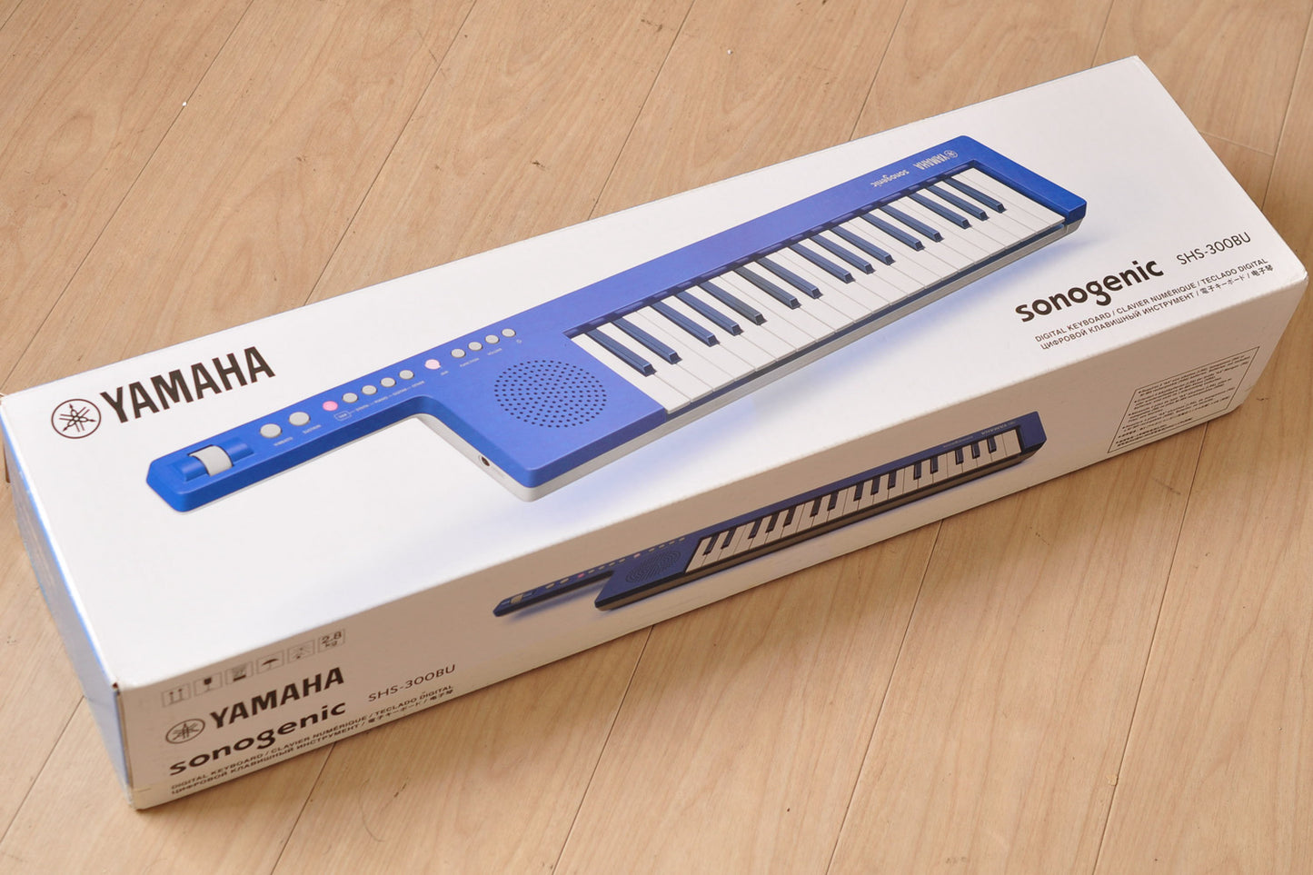 Yamaha SHS-300BU Shoulder Keyboard Blue w/Box,Strap 37key Used From Japan #JEZP01149