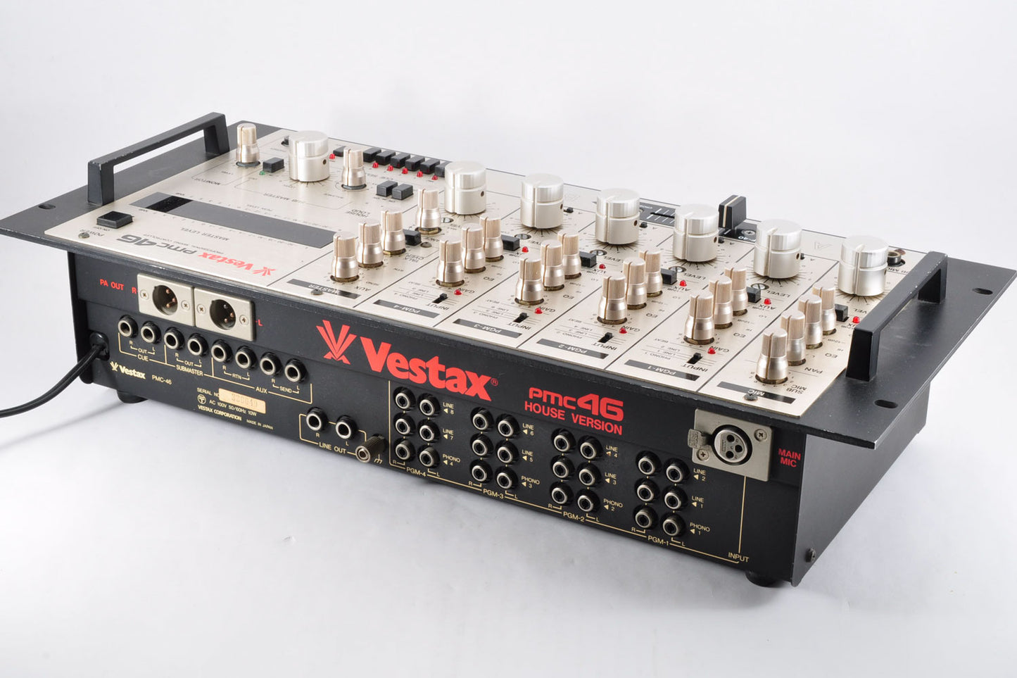 Vestax PMC46 House Version Rotary MIxer Made In Japan Tested Working Used From Japan #330049