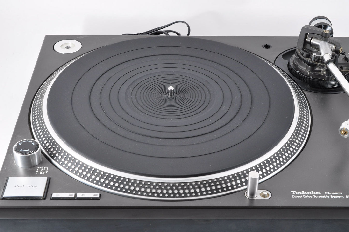 Technics SL-1200 MK5 Black Direct Drive DJ Turntable w/Cover Working Used From Japan #GE3CA001610
