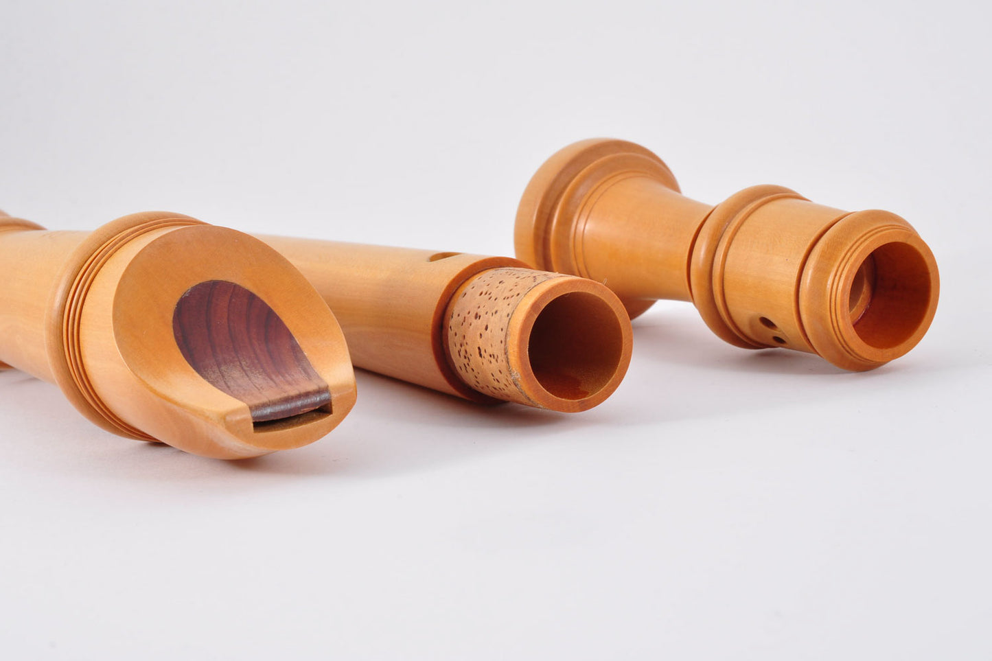 Yamaha YRA-61 Alto Recorder Wood Fine Castellawood Baroque Style w/Original Box Cleaning Rod Used From Japan #1534