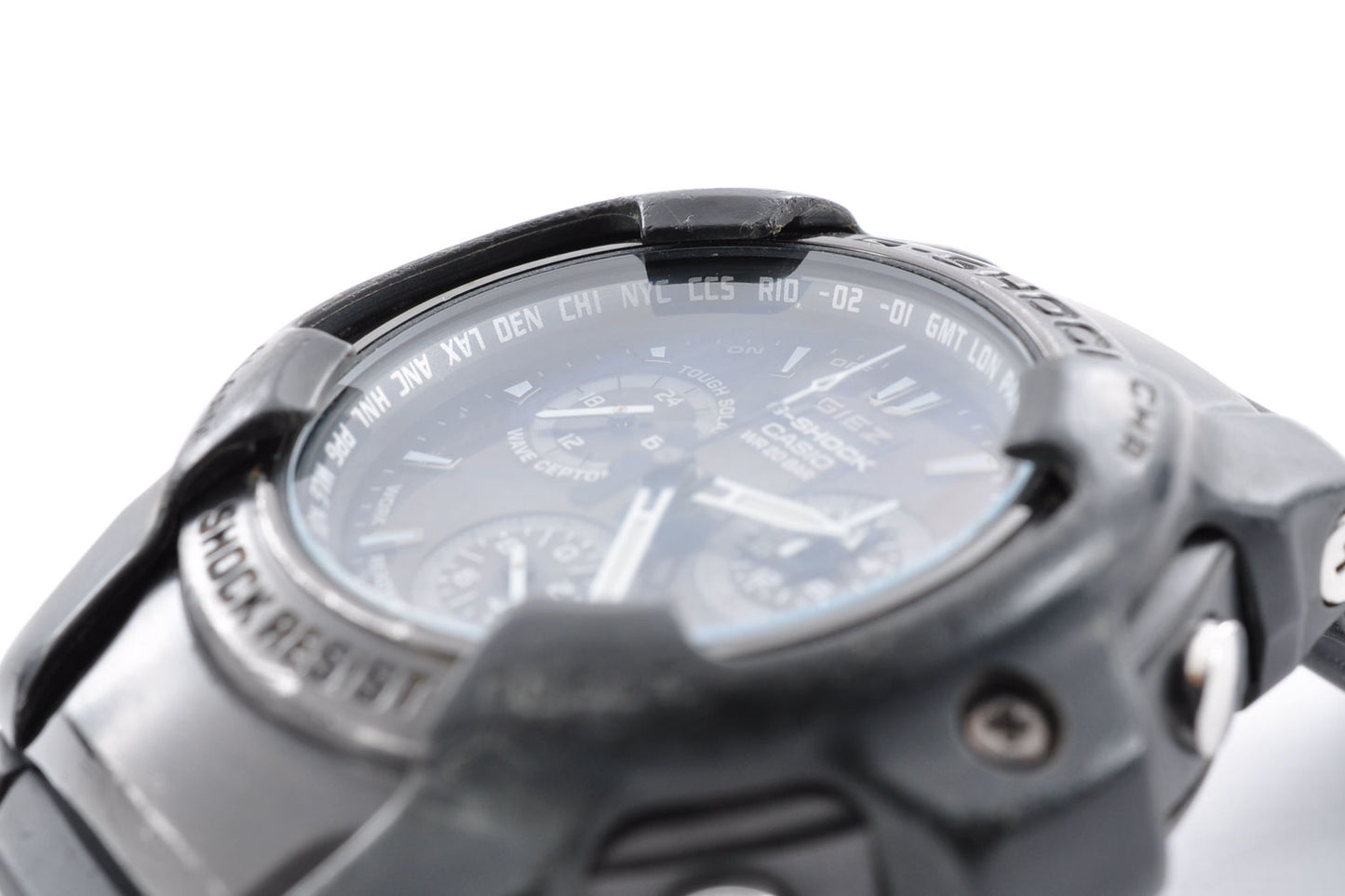 Casio G-Shock GS-1000BJ Giez Black Tough Solar Mens Watch 4343 Used From Japan