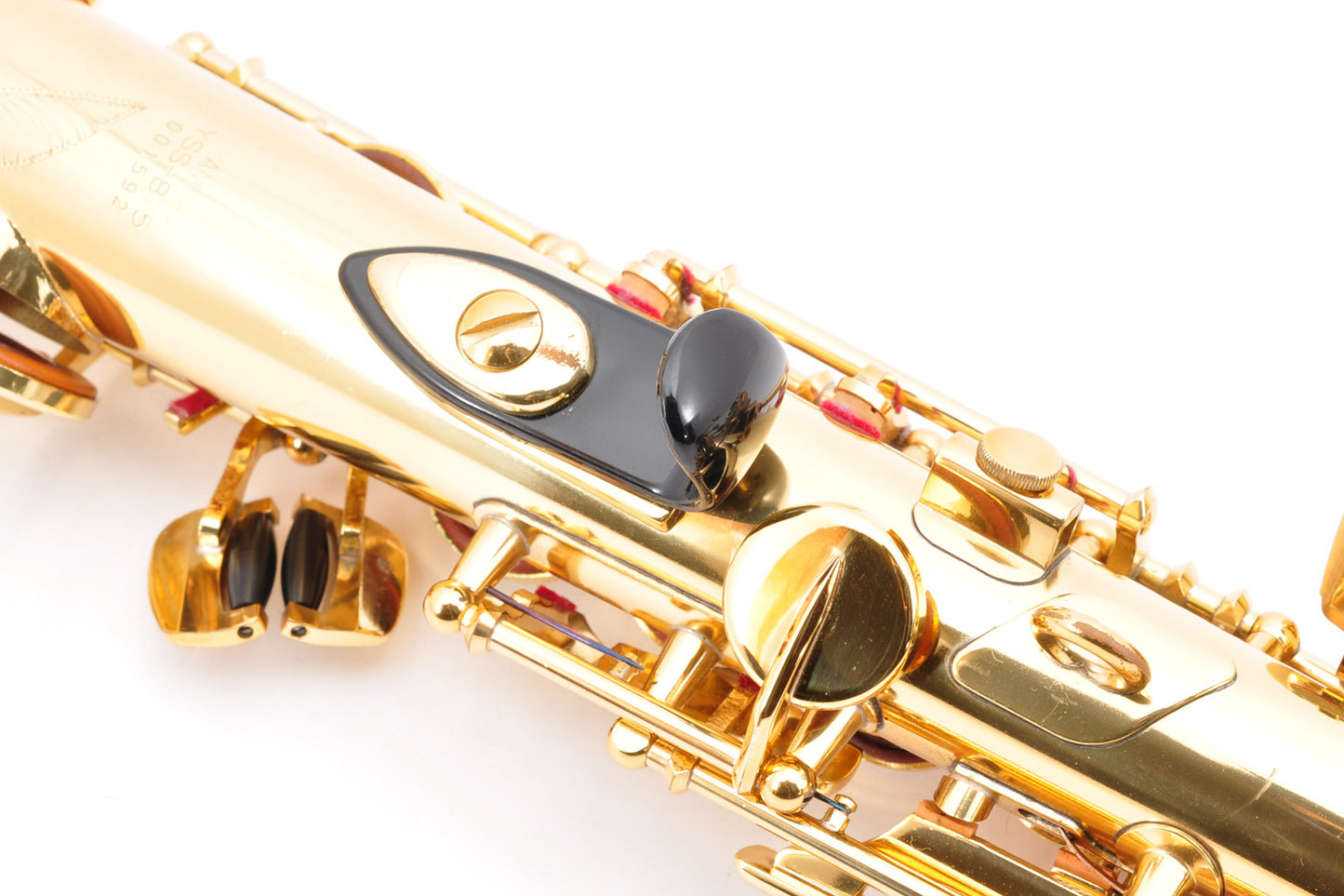 Yamaha YSS-875 Soprano Saxophone M1&M1R Neck w/Hardcase Selmer Mouthpiece Ligature Used From Japan #1592